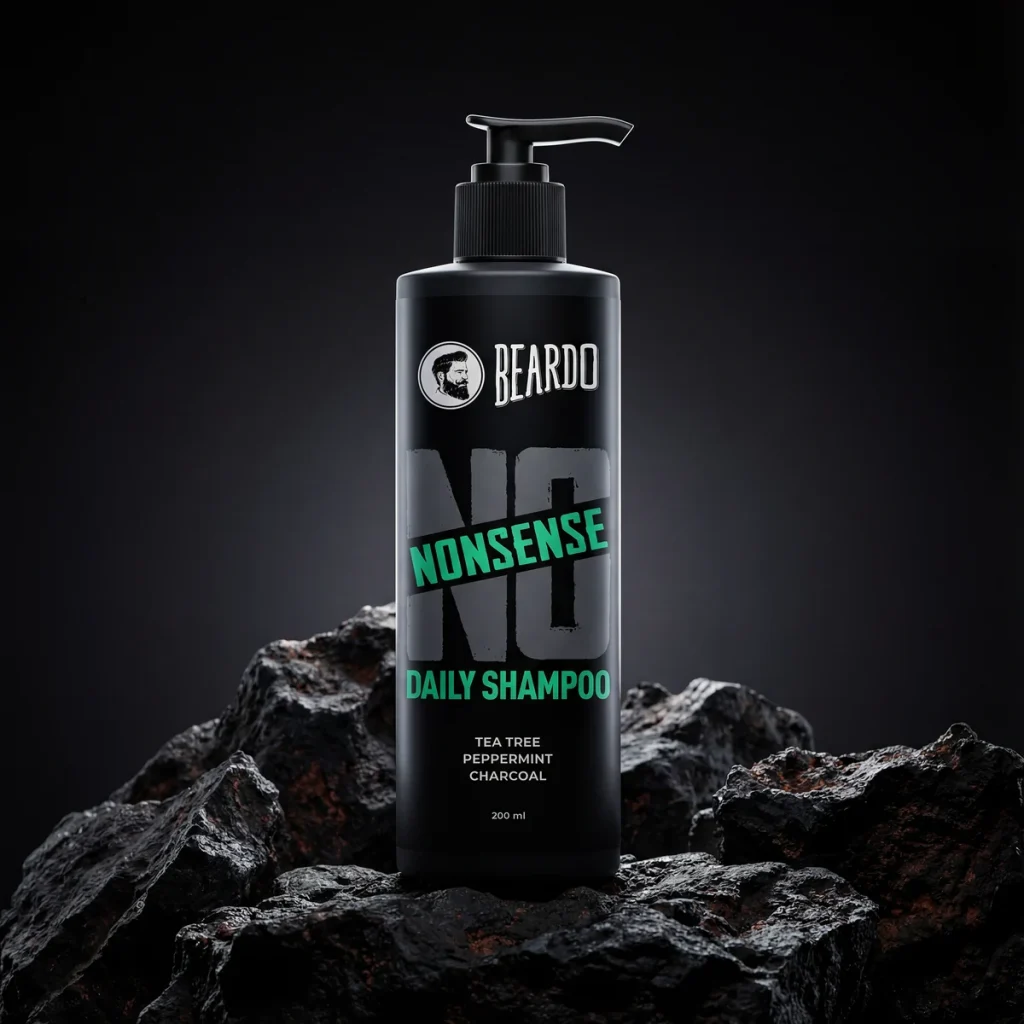 Beardo No Nonsense Shampoo, 200ml, official product photograph