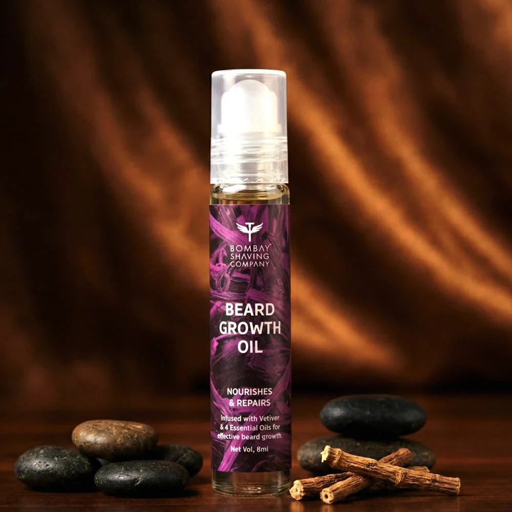 Bombay Shaving Company Beard Growth Roll-on, 10 ml, official product photograph
