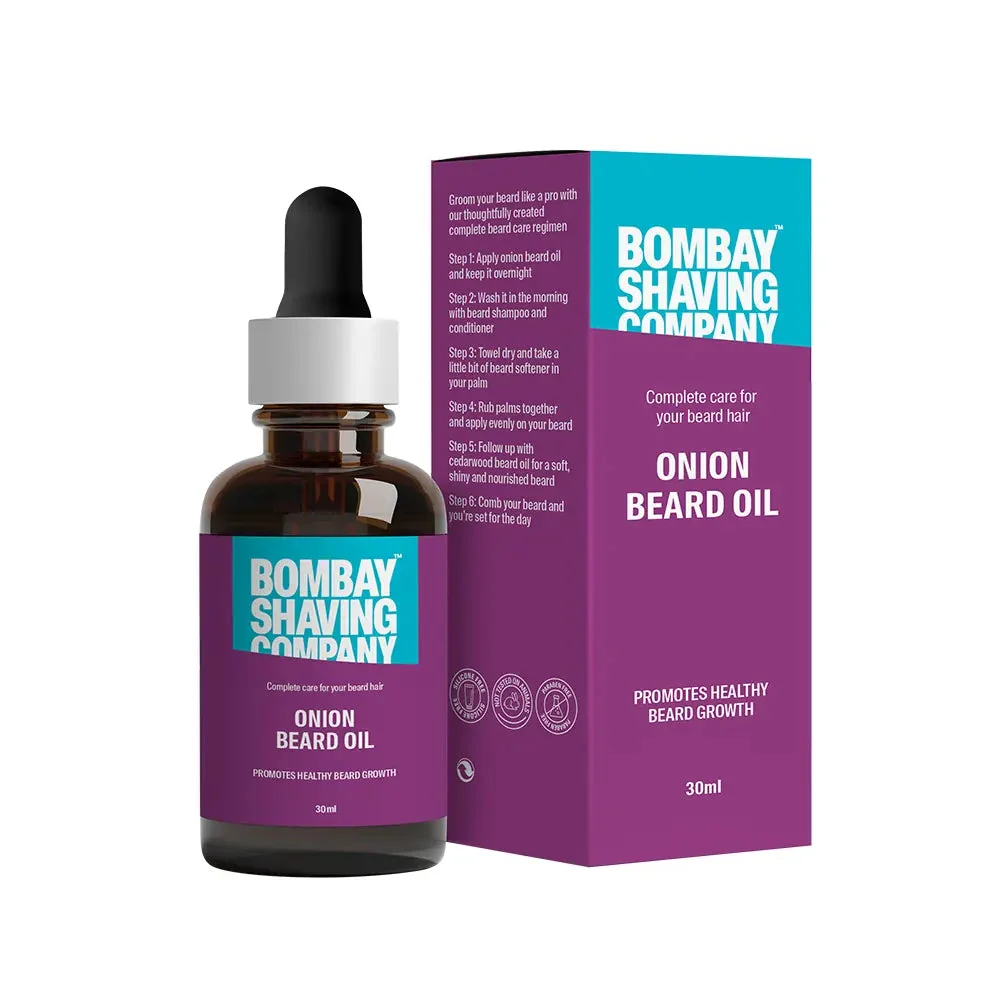 Bombay Shaving Company Onion Beard Growth Oil, 30 ml, official product photograph