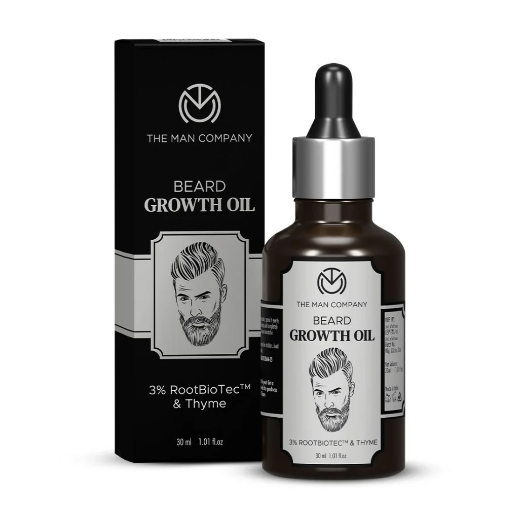 The Man Company Beard Growth Oil, 30 ml, official product photograph