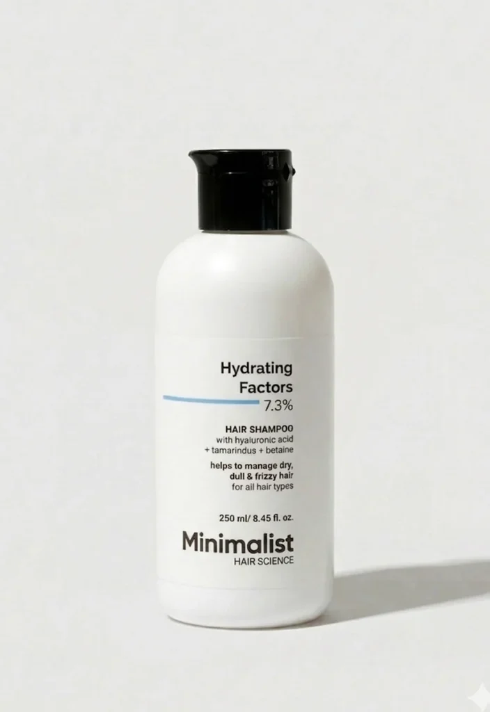 Minimalist Hydrating Factors 7.3% Shampoo, 250 ml, official product photograph