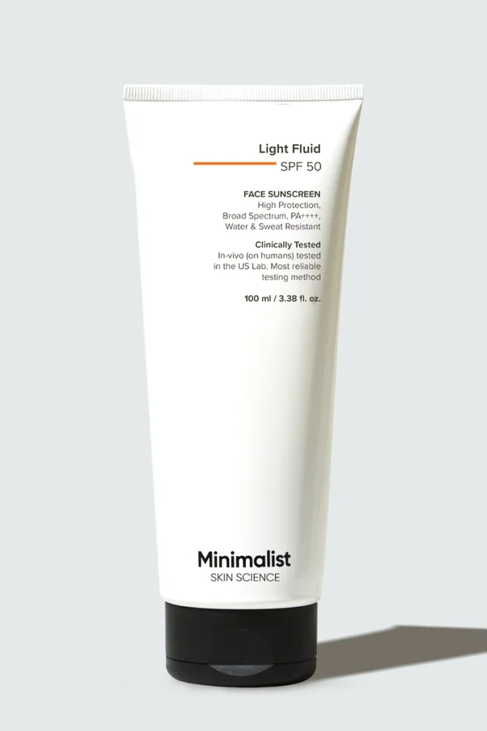 Minimalist Light Fluid SPF 50, 100ml, official product photograph
