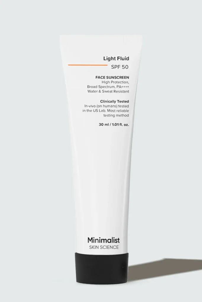 Minimalist Light Fluid SPF 50, 30ml, official product photograph