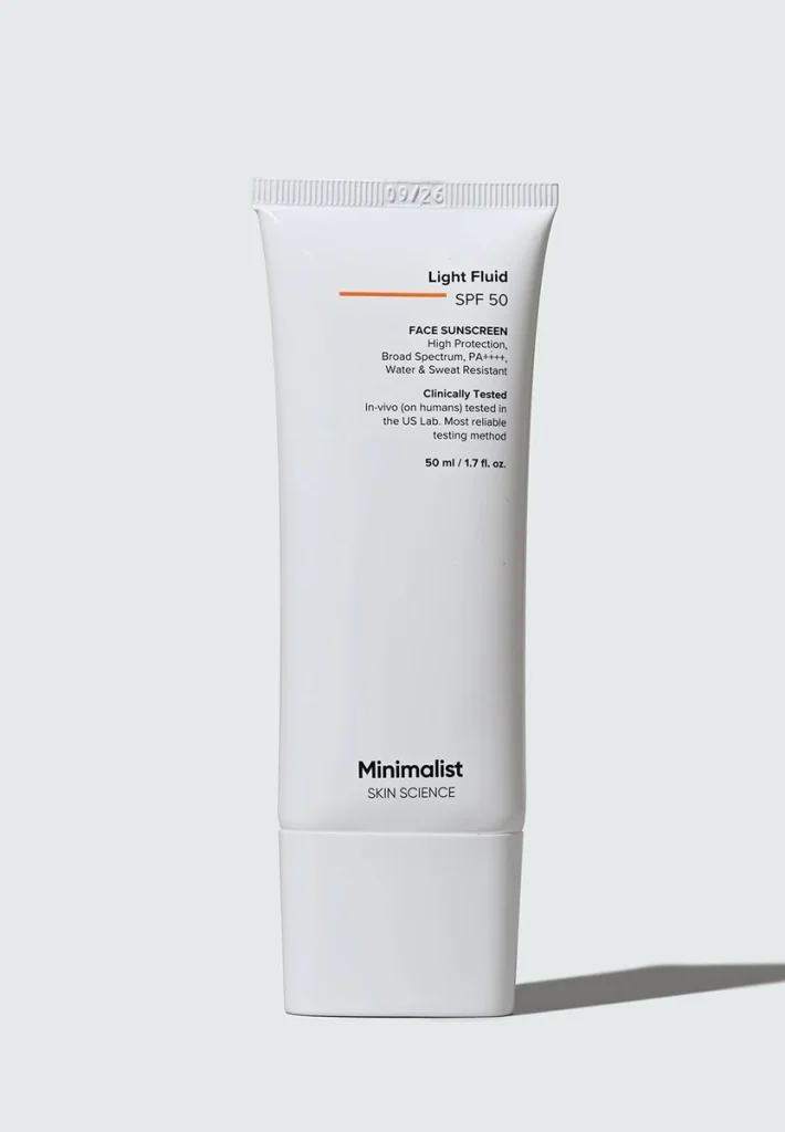 Minimalist Light Fluid SPF 50, 50ml, official product photograph