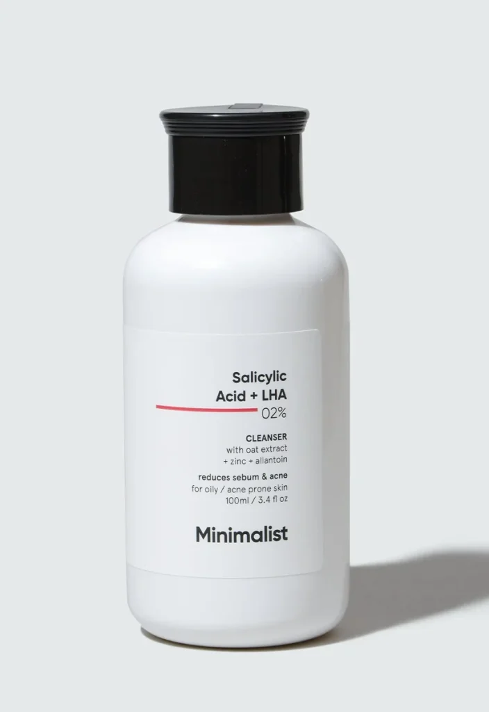 Minimalist Salicylic Acid + LHA 2% Cleanser, 100ml, official product photograph