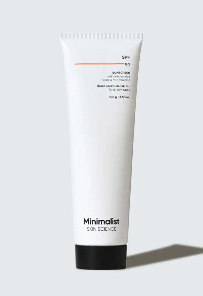 Minimalist SPF 50 Sunscreen, 100g, official product photograph