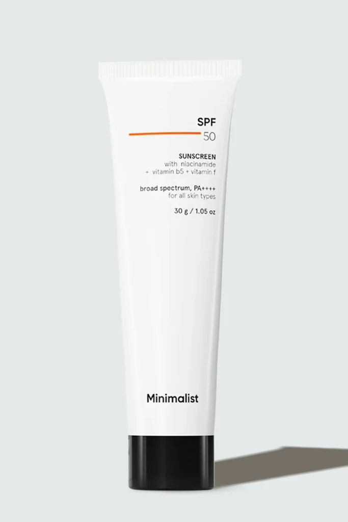 Minimalist SPF 50 Sunscreen, 30g, official product photograph