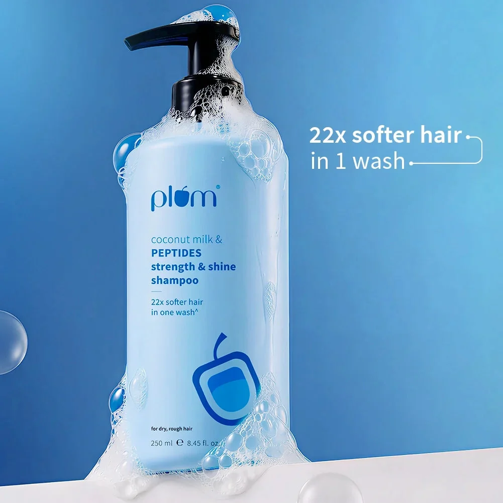 Plum Coconut Milk & Peptides Shampoo, 250 ml, official product photograph