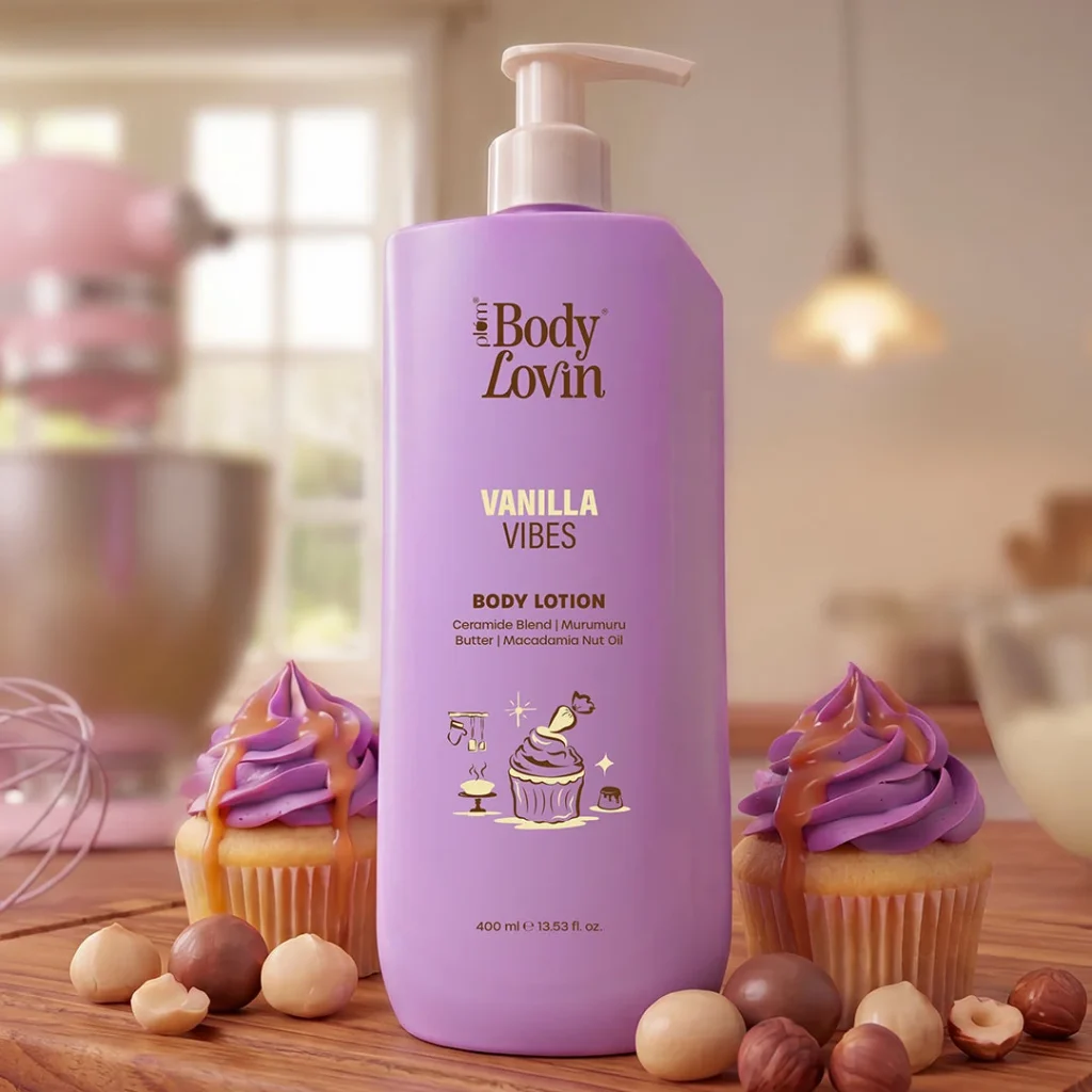 Plum BodyLovin Vanilla Vibes Lotion, 400 ml, official product photograph
